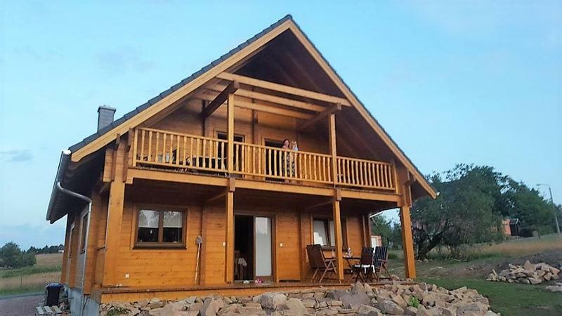 Holzblockhaus Magdalena Villa Altenberg  Dış mekan fotoğraf